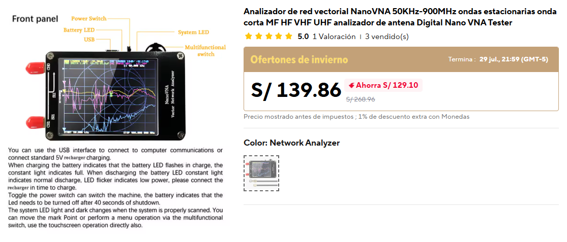 nanovna en AliExpress